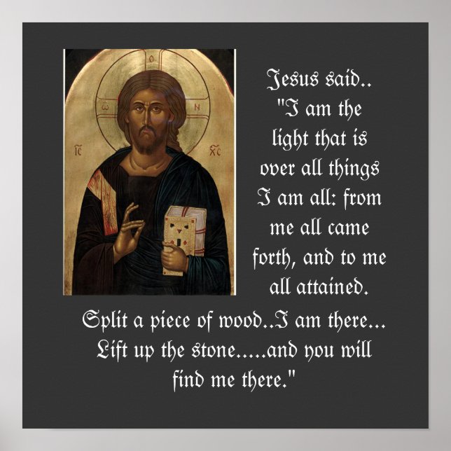 Q-14 Jesus-ikon poster (Framsidan)