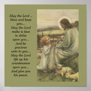 q-2 jesus och barnaffisch poster