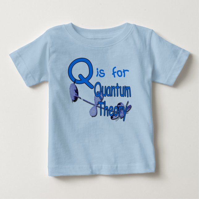 Q är för den Quantum teorin Tee Shirt (Framsida)