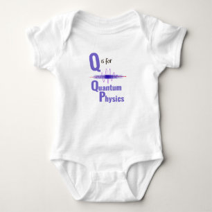 Q är för design för vetenskap för Quantum fysi Tee Shirt
