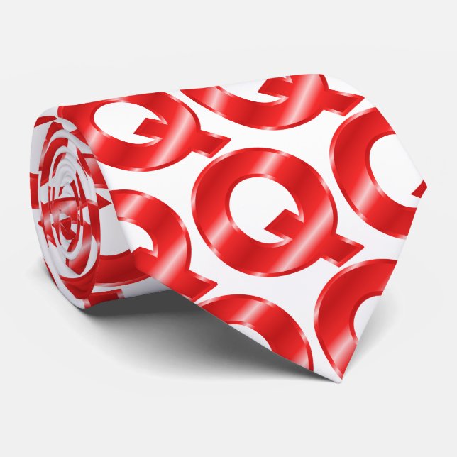 Q Brev Q Necktie Slips (Rullad)