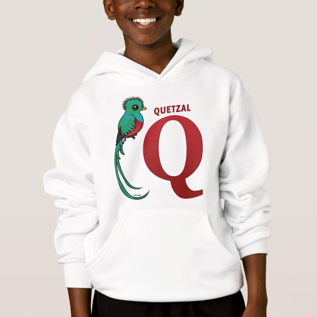 Q för Quetzal T Shirt (Framsida)