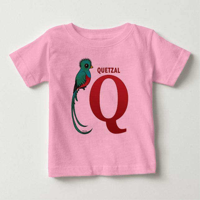 Q för Quetzal Tee Shirt (Framsida)
