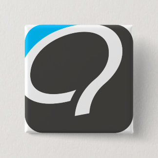 Q knäppas - blått knapp