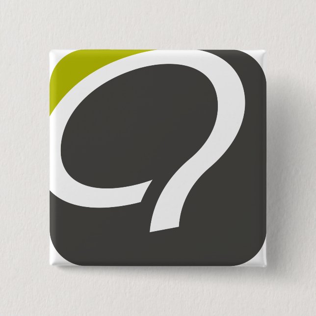 Q- knäppas - chartreuse knapp (Framsida)