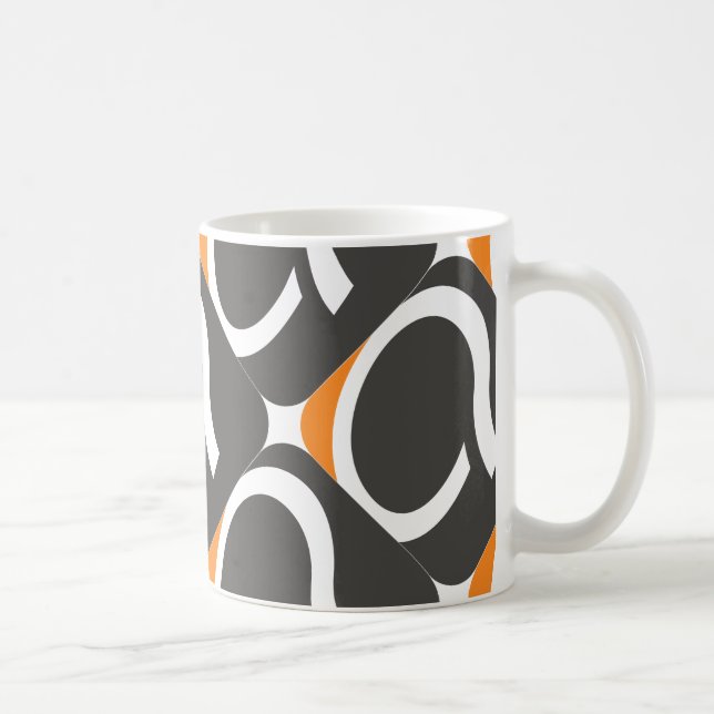 Q-muggen - orange kaffemugg (Höger)