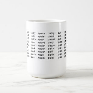 Q-Ord muggen listar Kaffemugg