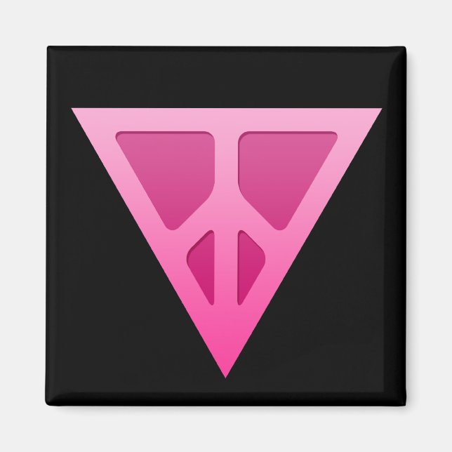 Q-Peace Triangle Square Magnet (Framsidan)