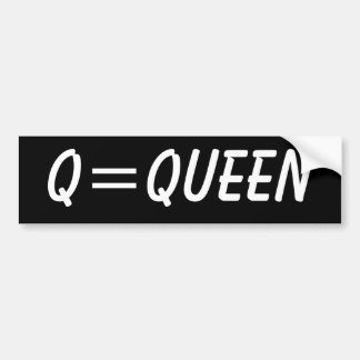Q=Queen Bildekal