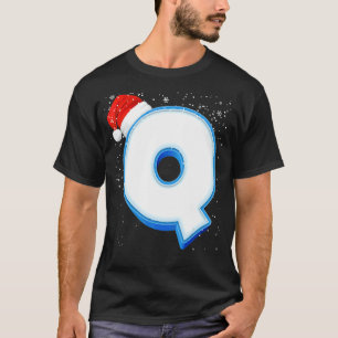 Q Snowy Capital jul Monogram Alphabet Brev T Shirt