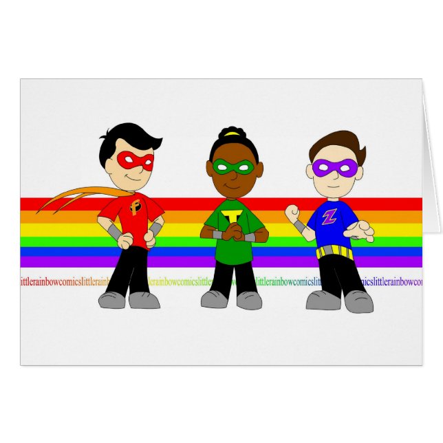 Q-Squad: Tomt notera Hälsningskort (Framsidan Horizontal)