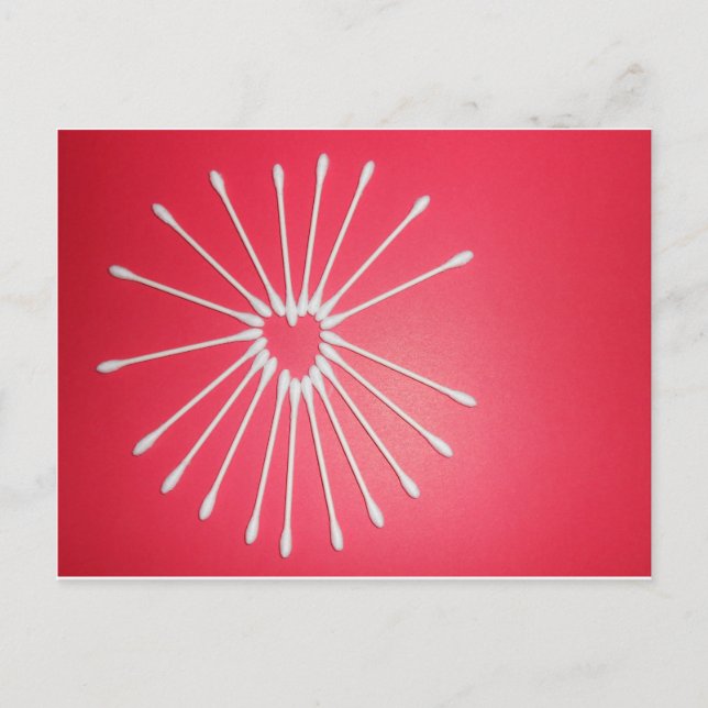 Q-Tip Heart Vykort (Framsida)