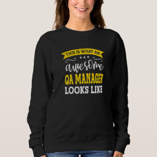 QA Chef Titel Anställd Rolig Arbetare QA Mana T Shirt
