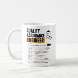 QA-ingenjör mjukvarutestare kvalitetssäkring Kaffemugg