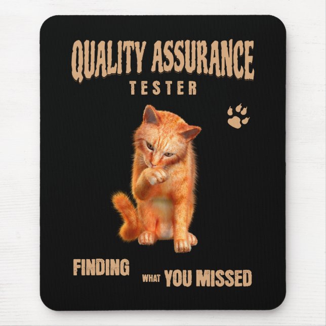 QA Testare Katt Humor Musmatta (Framsidan)