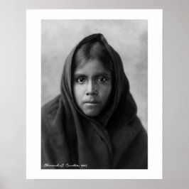 Qahatika Girl by Edward S. Curtis 16 x 20 Poster