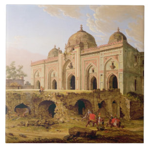 Qal'en A-l-Kuhna Masjid, Purana Qila, Delhi, c.1 Kakelplatta