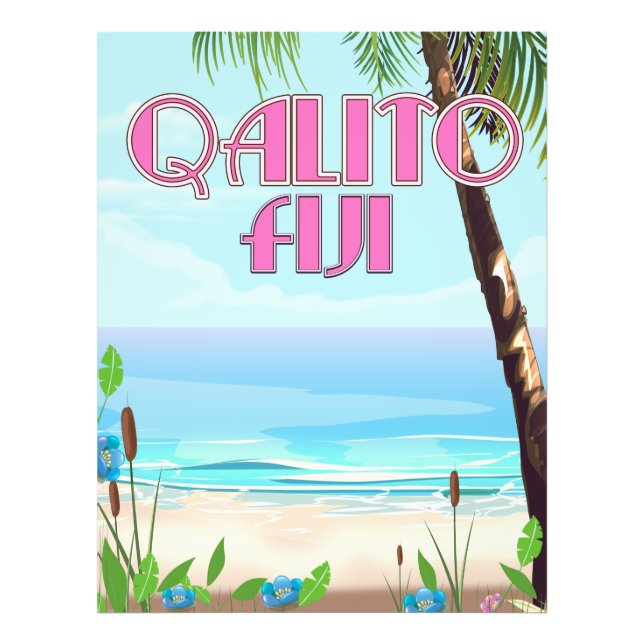 Qalito Fiji resebroschyr Fototryck (Framsidan)