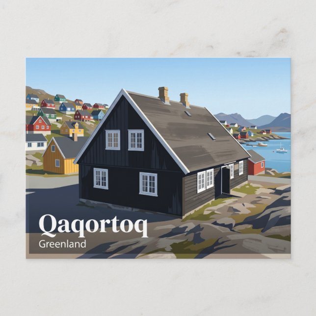 Qaqortoq Museum Grönland Vykort (Framsida)