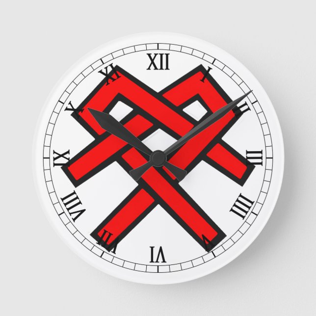 QARNNS Clock Rund Klocka (Framsida)