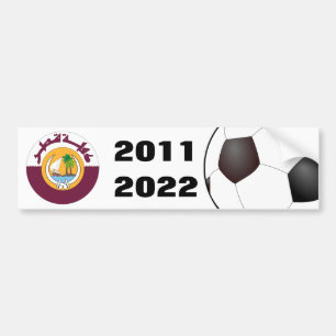 Qatar 2011 och 2022 bildekal