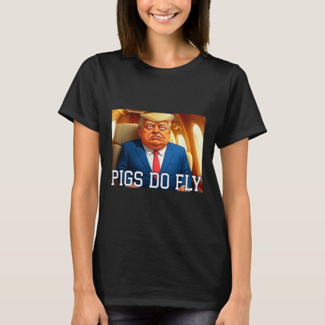 Qatar A Lago Anti Trump Qatar Flygplan Grisar Do F T Shirt (Framsida)
