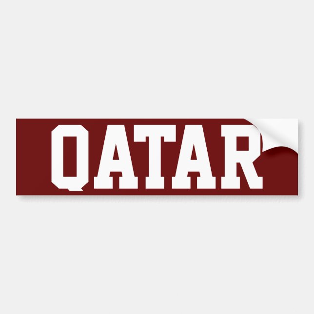 Qatar Bildekal (Framsidan)