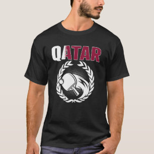 Qatar Bord Tennis Qatari Ping Pong Supporter Spo T Shirt
