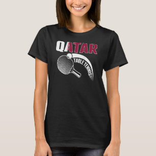 Qatar Bord Tennis Qatari Ping Pong Supporter Spo T Shirt