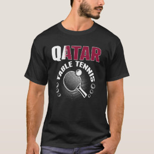 Qatar Bord Tennis Support Qatari Ping Pong Te T Shirt