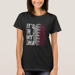 Qatar Det finns i mitt DNA-kort Qatari Fingerprint T Shirt