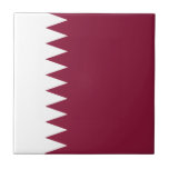 Qatar Flag Kakelplatta<br><div class="desc">Patriotic flag of Qatar.</div>