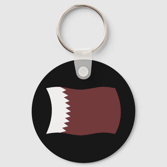 Qatar Flagg Nyckelring (Framsida)