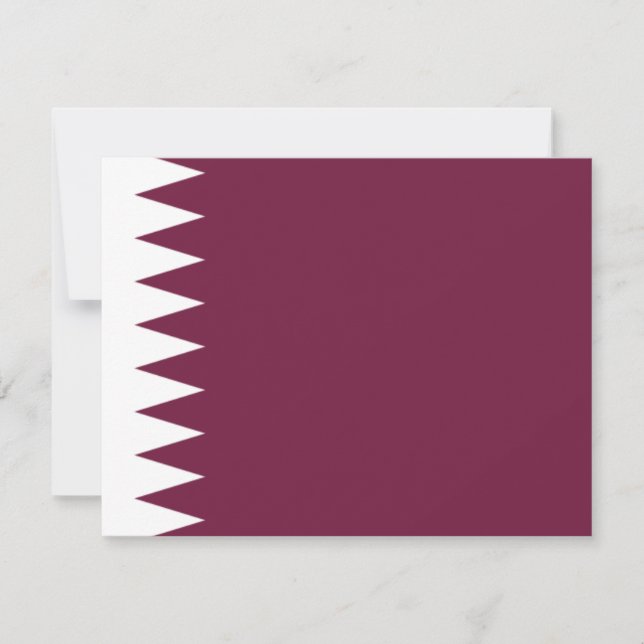 Qatar flagga (Framsida)