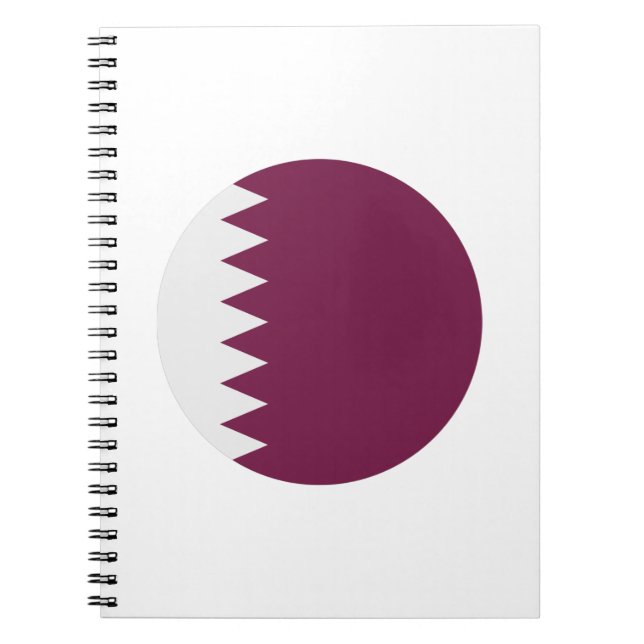 Qatar Flagga Anteckningsbok (Framsidan)