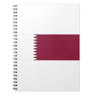 Qatar Flagga Anteckningsbok