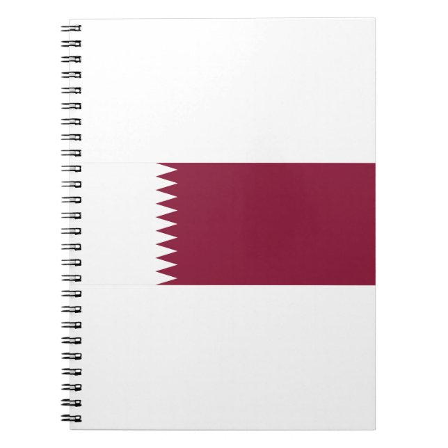 Qatar Flagga Anteckningsbok (Framsidan)