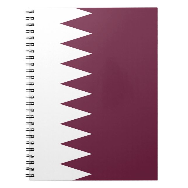 Qatar flagga anteckningsbok (Framsidan)
