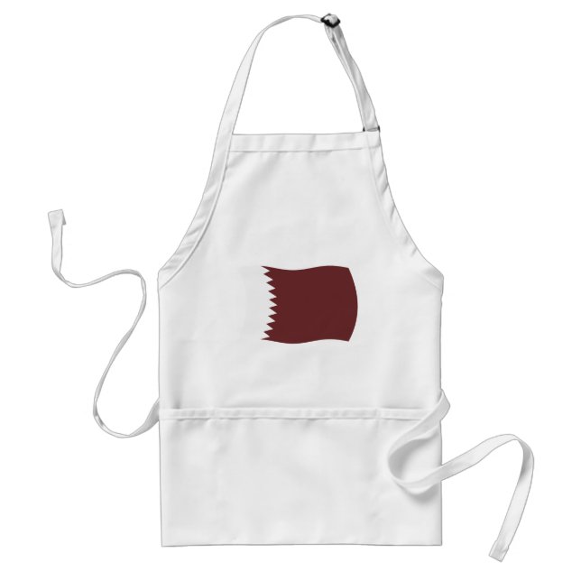 Qatar Flagga Apron Förkläde (Framsidan)