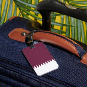 Qatar flagga bagagebricka
