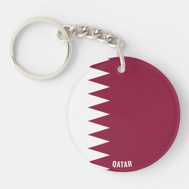 Qatar Flagga Charming Patriotic (Framsidan)