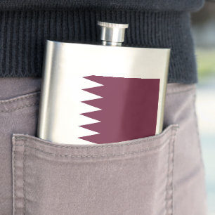 Qatar flagga fickplunta