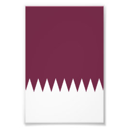 Qatar flagga fototryck