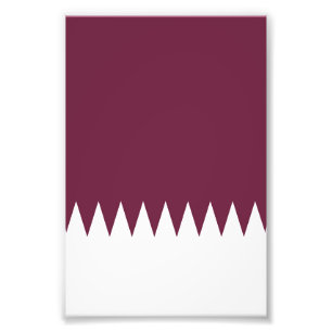 Qatar flagga fototryck