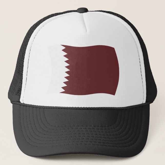 Qatar Flagga Hat Truckerkeps (Framsida)