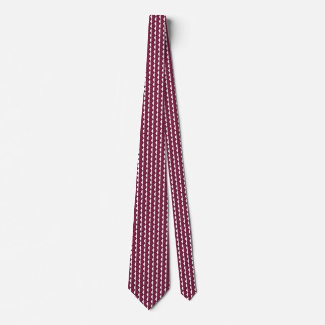 Qatar Flagga Honeycomb Tie Slips (Framsida)