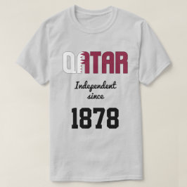 Qatar Flagga Independence Firande T Shirt