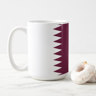 Qatar flagga kaffemugg