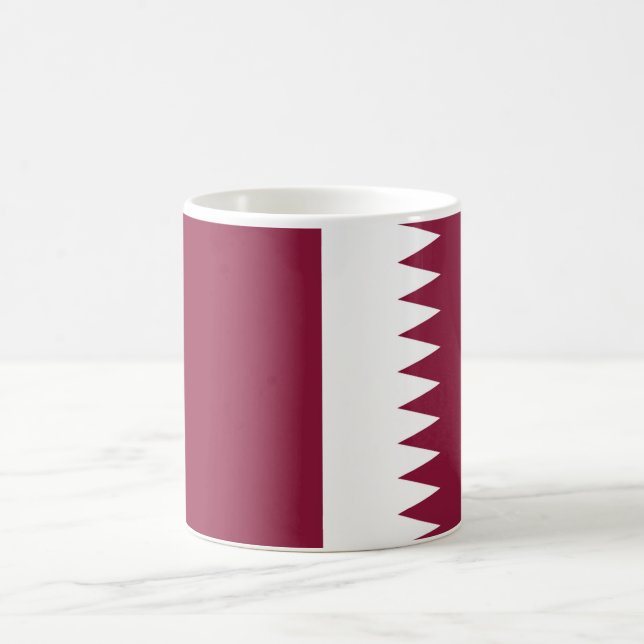 Qatar Flagga keramisk kaffe Mugg (Center)