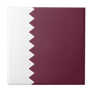 Qatar Flagga Keramisk Platta Kakelplatta